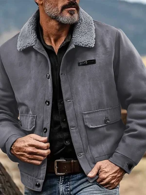 Plain Fashion Streetwear Lapel Regular Jacket Fall Winter