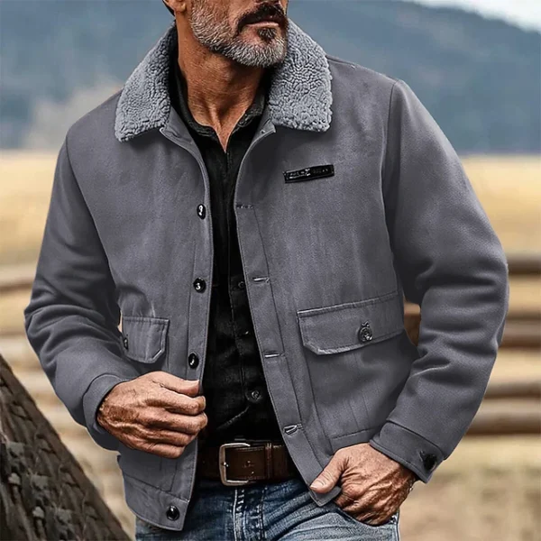 Plain Fashion Streetwear Lapel Regular Jacket Fall Winter