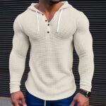 Long Sleeve Hooded Plain Fashion Designer Basic Hooded Beige